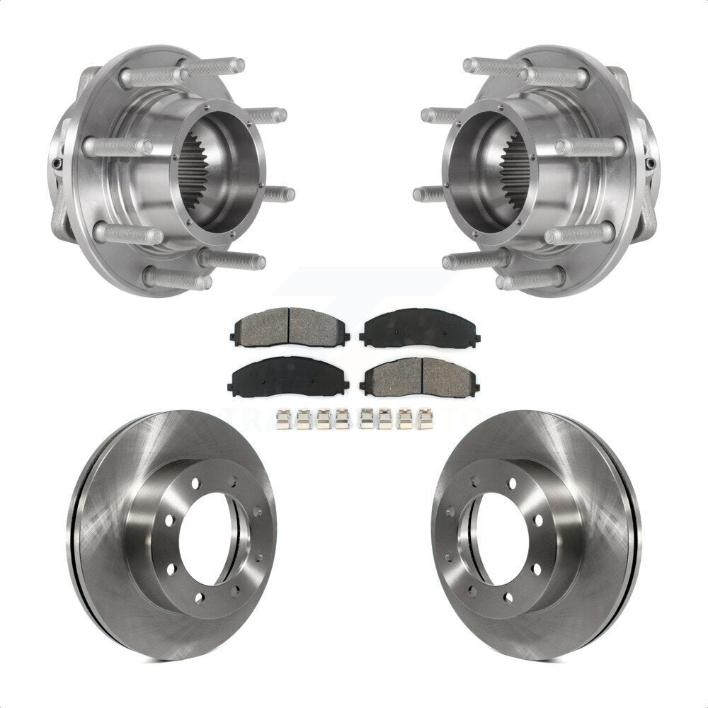 Kit de Rotor et de plaquettes de frein à disque, roulement de moyeu avant, pour Ford F-350 Super Duty F-250 4W