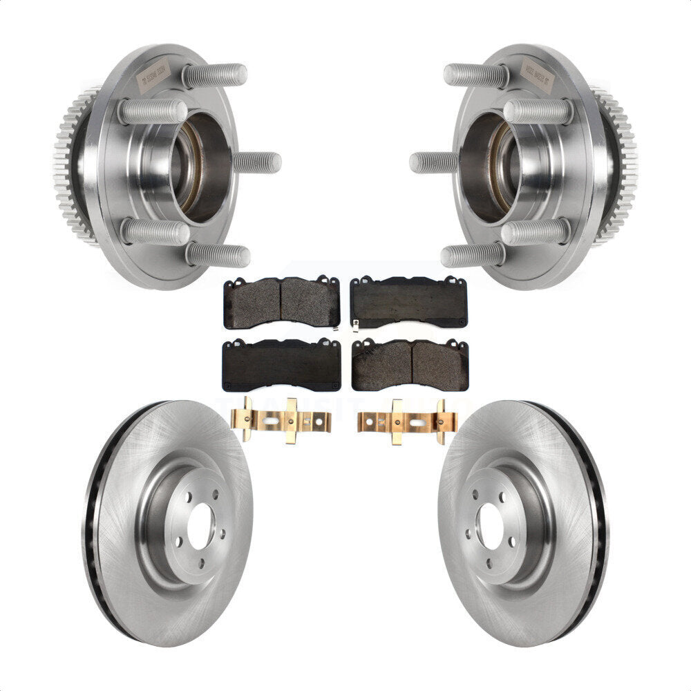 Kit de rotor et de plaquettes de frein à disque, roulement de moyeu avant, pour Ford Mustang avec frein Brembo