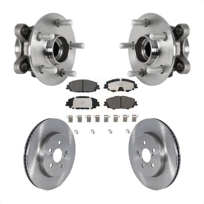 Ensemble de roulement de moyeu avant, Rotor de frein et Kit de plaquettes pour Toyota Corolla Prius Prim