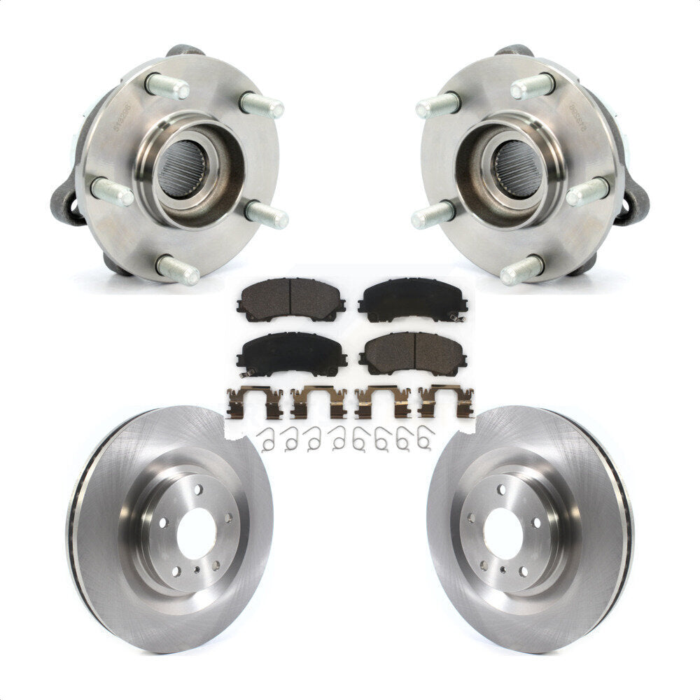 Kit de plaquettes de rotor de frein à disque, ensemble de roulements de moyeu avant pour INFINITI QX5 2019 – 2021