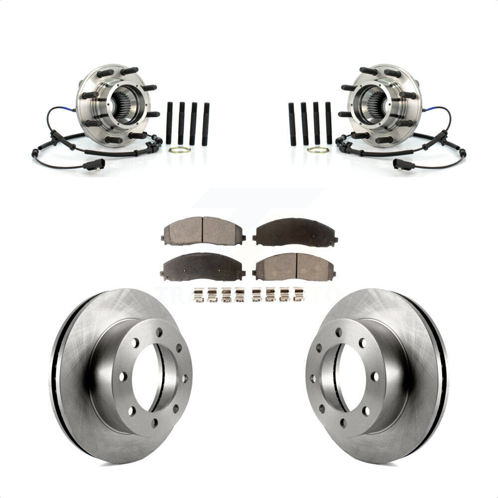 Kit de Rotor et plaquettes de frein à disque, roulement de moyeu avant, pour Ford F-250 Super Duty 4W 2013