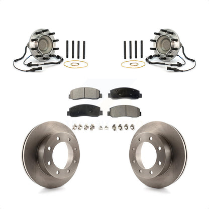 Ensemble de roulement de moyeu avant, Rotor de frein à disque et Kit de plaquettes pour Ford F-450 Super Dut