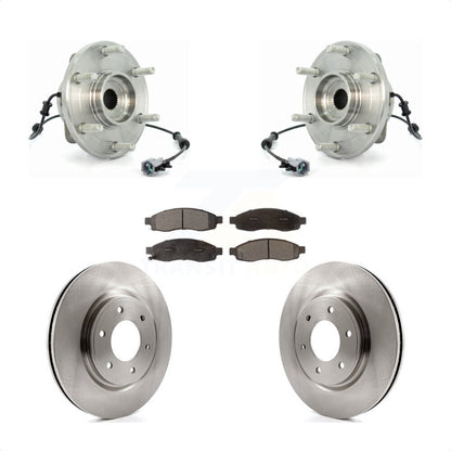 Ensemble de roulements de moyeu avant, Kit de plaquettes de Rotor de frein pour Nissan TITAN 2007 à partir de 04 0