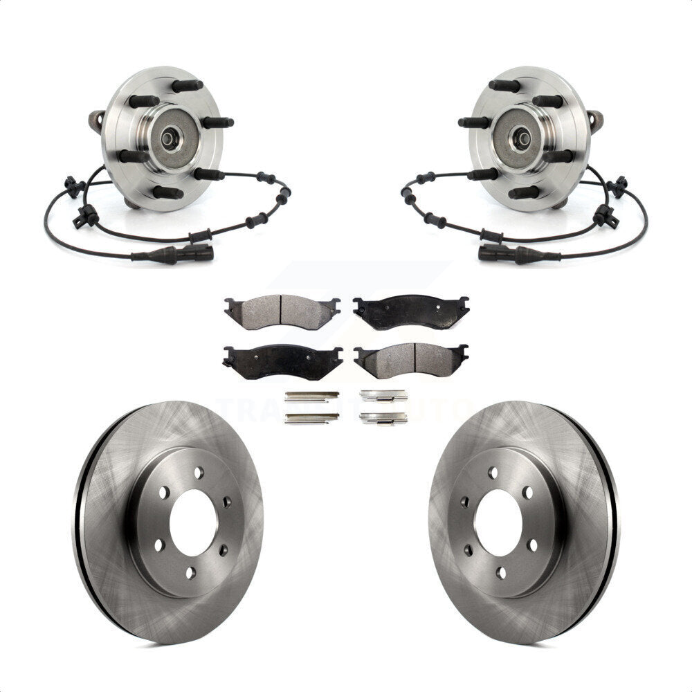 Kit de rotor et de plaquettes de frein avec roulement de moyeu avant pour Lincoln Navigator 2002 à partir de 03 19 0