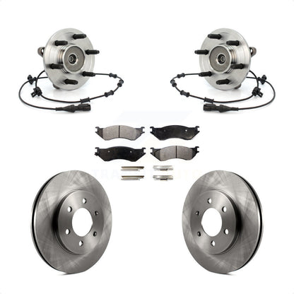 Kit de rotor et de plaquettes de frein avec roulement de moyeu avant pour Lincoln Navigator 2002 à partir de 03 19 0