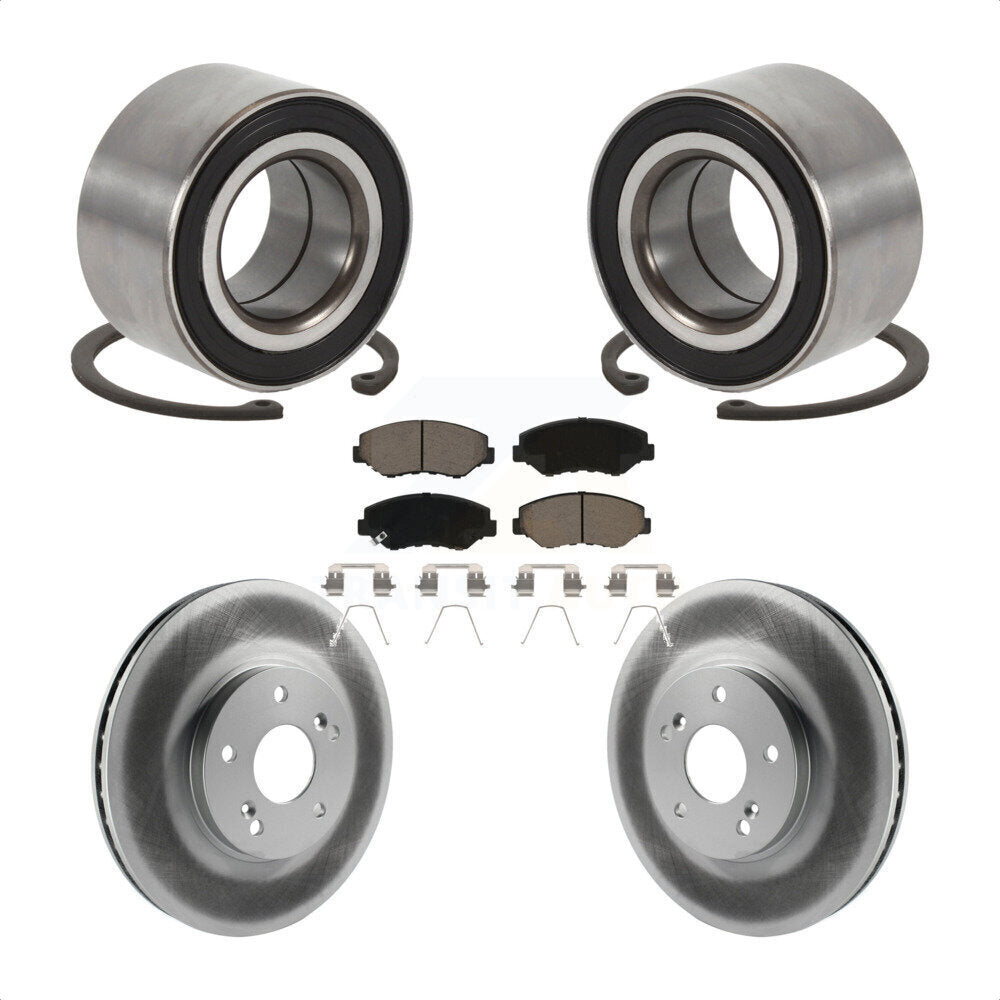 Kit de plaquettes de Rotor de frein enduit de roulement de roue avant, pour Honda Accord hybride avec 3.0