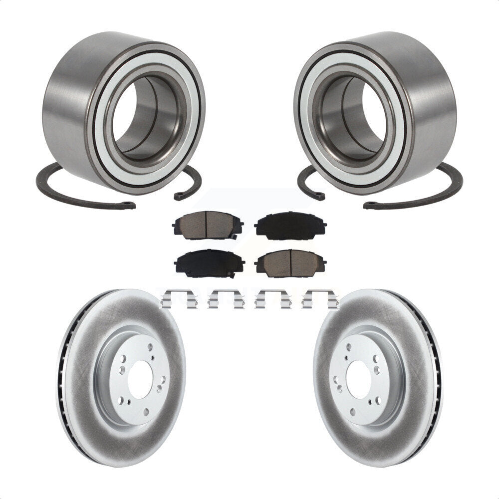 Kit de rotor et de plaquettes de frein revêtus de roulement de roue avant, pour Acura RSX type 2002 – 2006