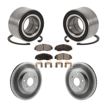 Kit de rotors et plaquettes de frein à disque enduits de roulement de roue avant pour Honda Accord