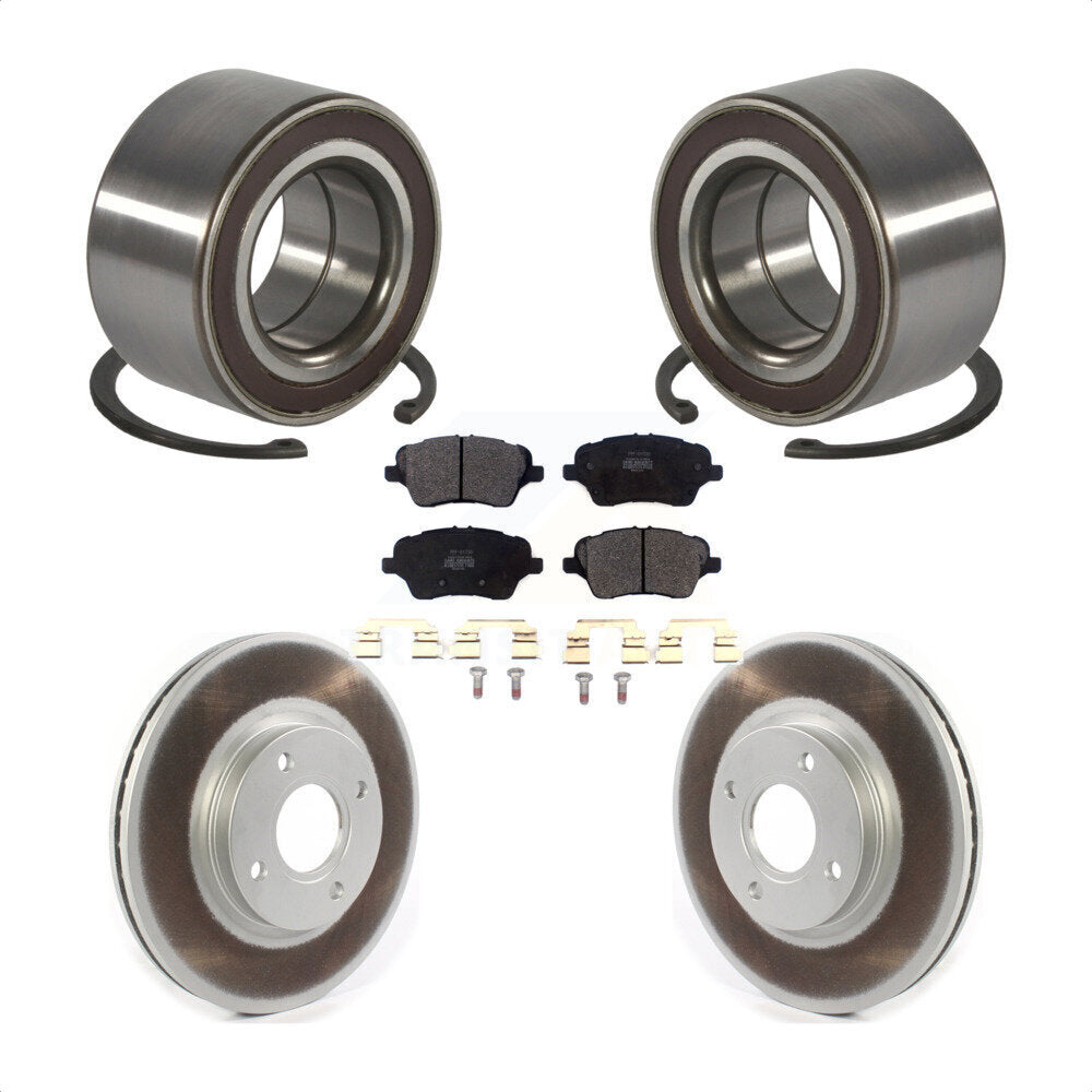 Kit de plaquettes de Rotor de frein à disque revêtu de roulement de roue avant, pour Ford Fiesta S 2014 – 2019