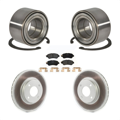 Kit de rotors et plaquettes de frein à disque enduits de roulement de roue avant pour Nissan kick Vers
