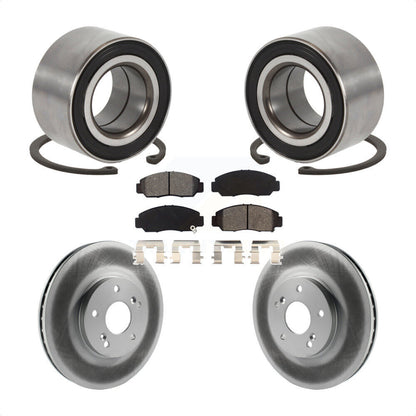 Kit de rotors et plaquettes de frein à disque enduits de roulement de roue avant pour Honda Accord