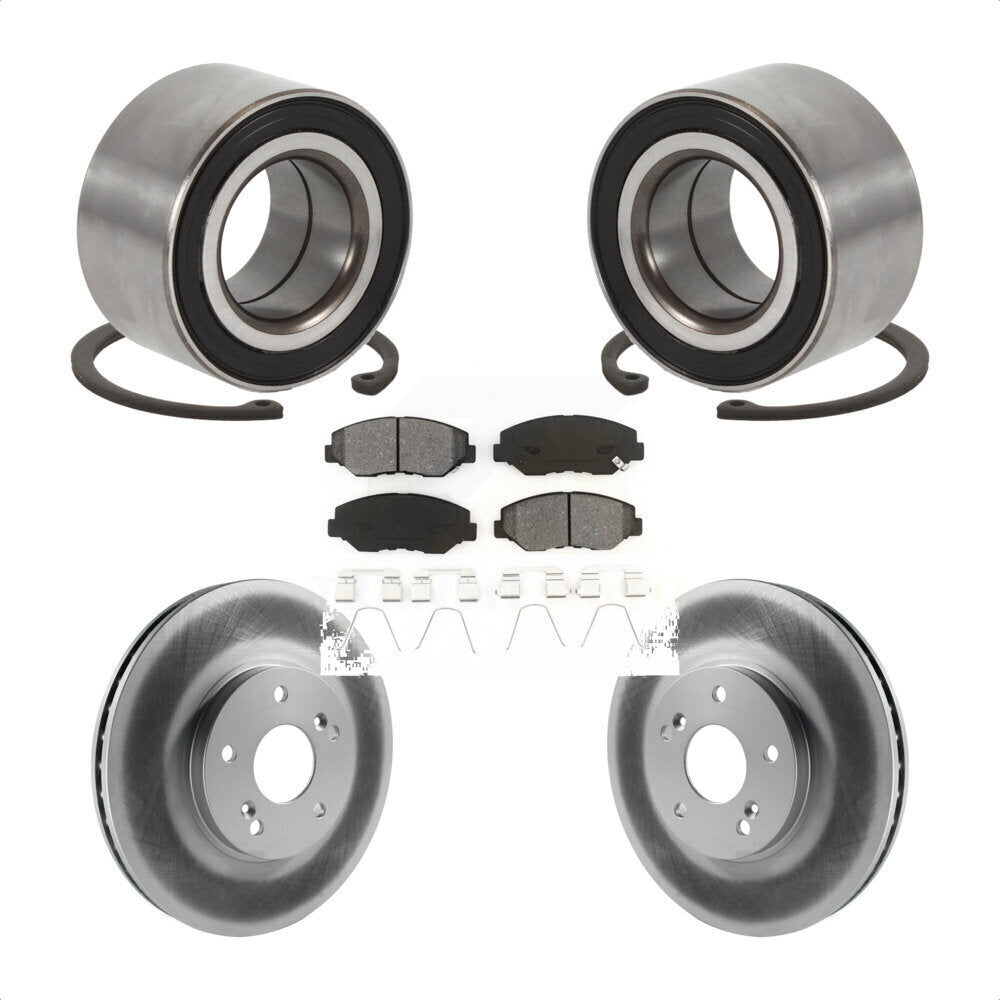 Kit de plaquettes de Rotor de frein enduit de roulement de roue avant, pour Honda Accord hybride avec 3.0