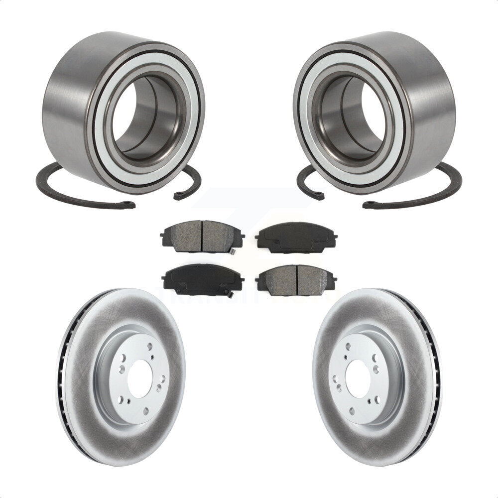 Kit de rotor et de plaquettes de frein revêtus de roulement de roue avant, pour Acura RSX type 2002 – 2006