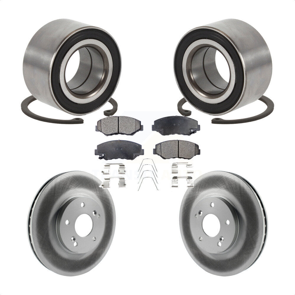 Kit de plaquettes de Rotor de frein enduit de roulement de roue avant, pour Honda Accord hybride avec 3.0