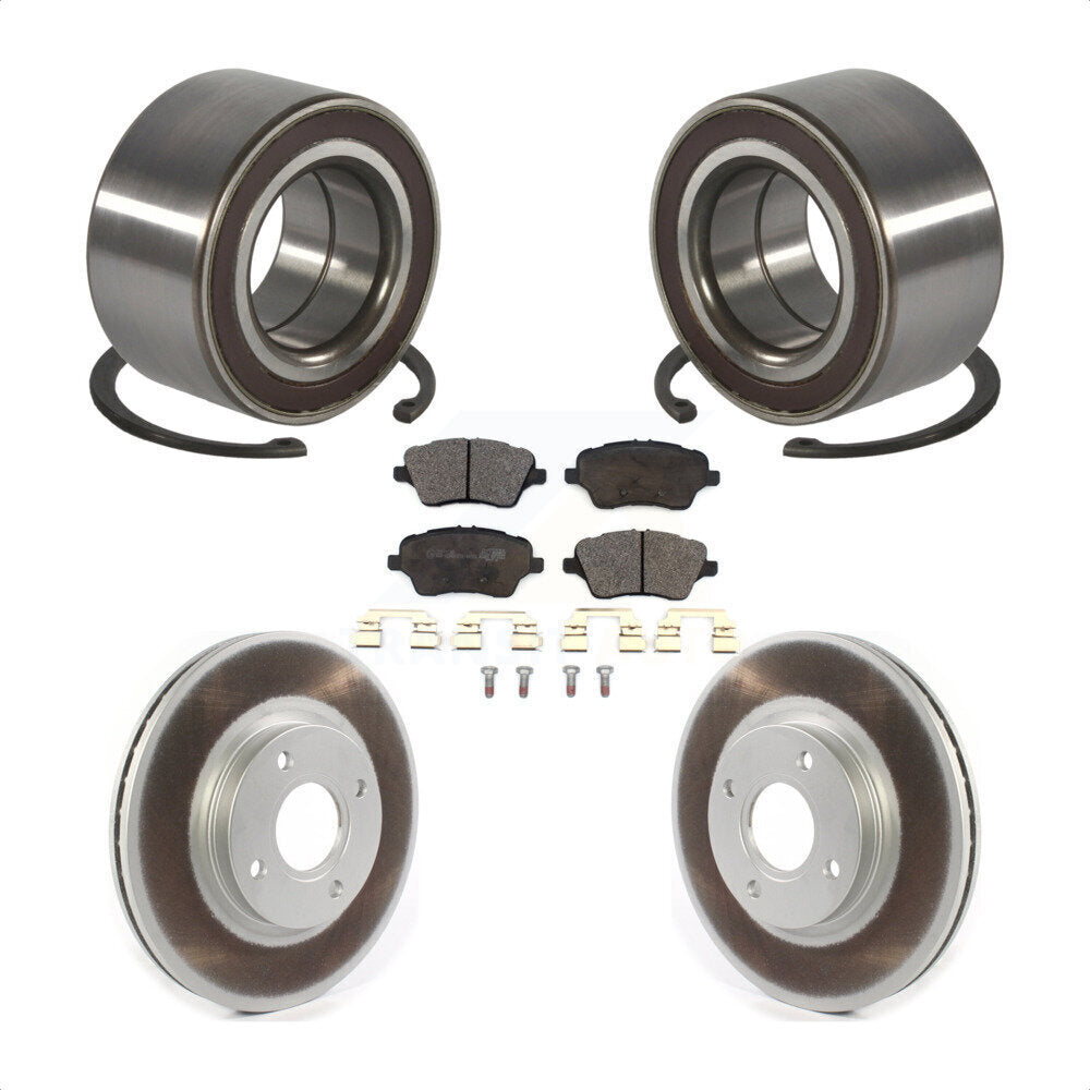 Kit de plaquettes de Rotor de frein à disque revêtu de roulement de roue avant, pour Ford Fiesta S 2014 – 2019