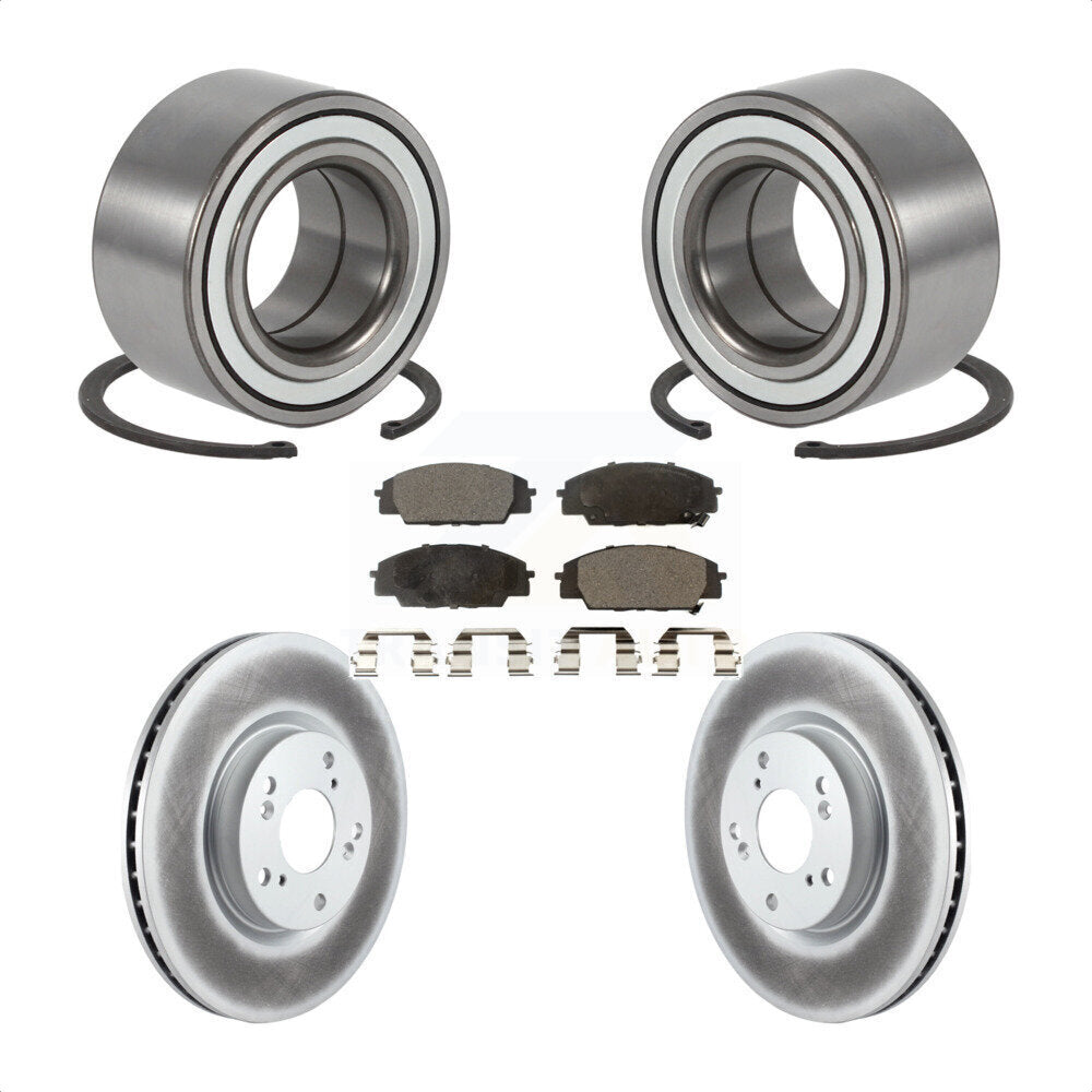 Kit de rotor et de plaquettes de frein revêtus de roulement de roue avant, pour Acura RSX type 2002 – 2006