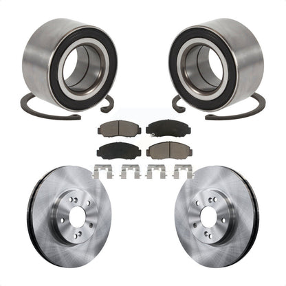 Kit de rotors de frein à disque et de plaquettes en céramique, roulement de roue avant, pour Honda Accord