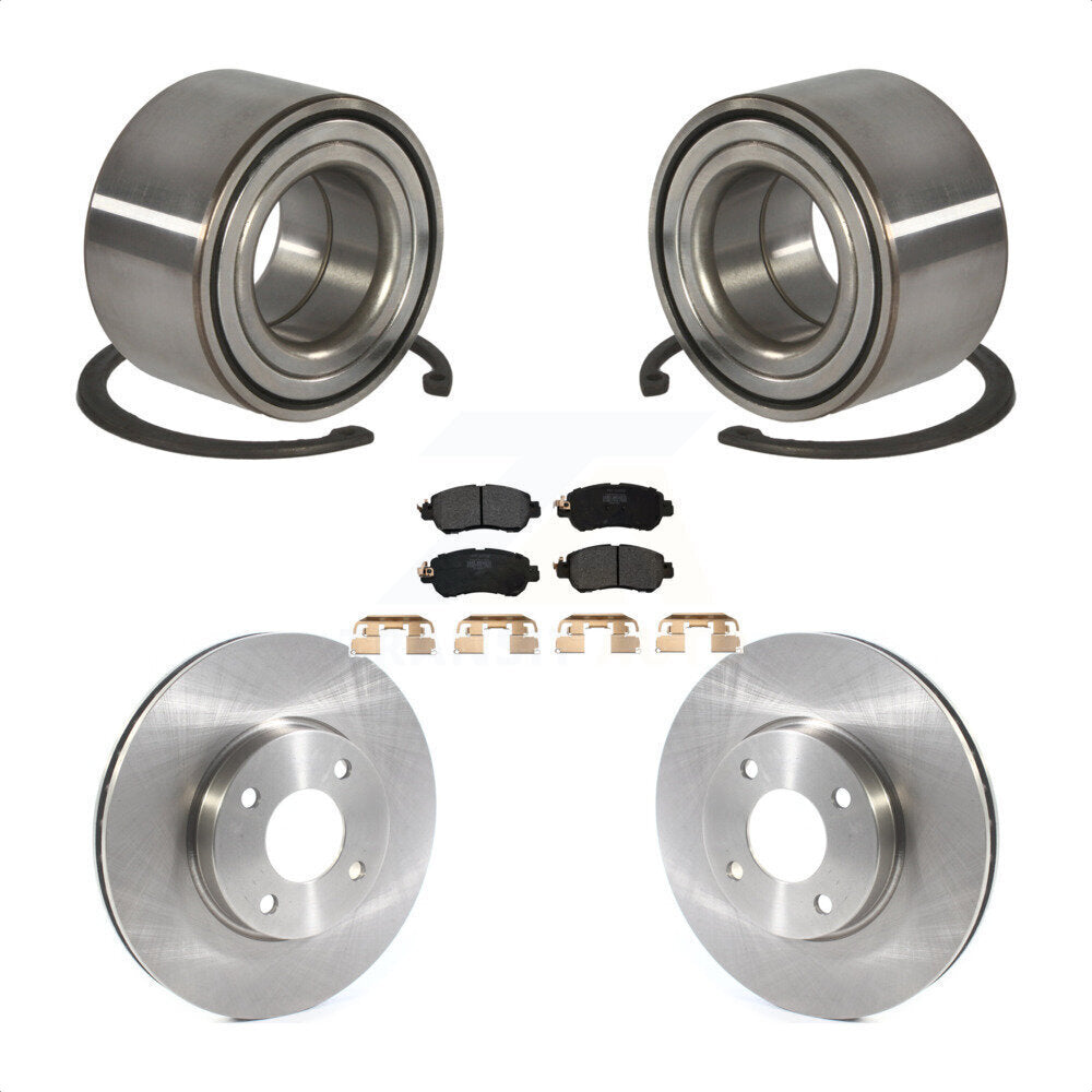 Kit de rotors et plaquettes de frein à disque, roulement de roue avant, pour Nissan kick Versa