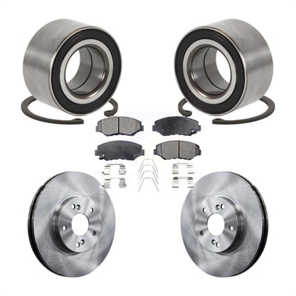 Kit de rotor et de plaquettes de frein de roulement de roue avant pour Honda Accord Hybrid 2005 avec 3.0