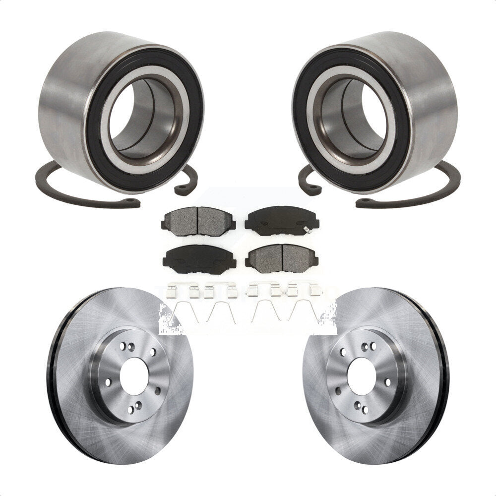 Kit de rotor et de plaquettes de frein de roulement de roue avant pour Honda Accord Hybrid 2005 avec 3.0