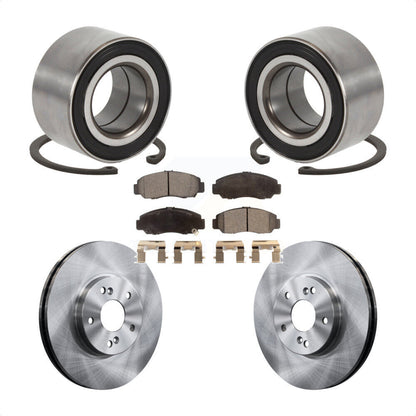 Kit de rotors de frein à disque et de plaquettes en céramique, roulement de roue avant, pour Honda Accord
