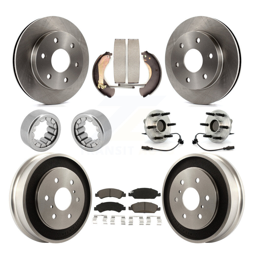 Kit de patins de rotor de frein à disque, roulement de moyeu avant et arrière (10 pièces) pour GMC Sierra 150