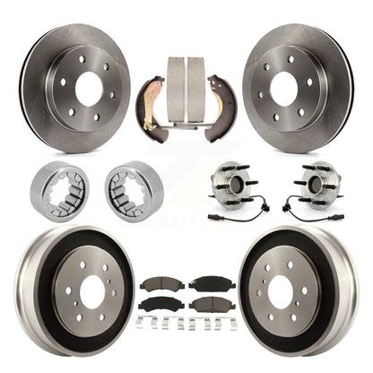 Kit de patins de rotor de frein à disque, roulement de moyeu avant et arrière (10 pièces) pour GMC Sierra 150