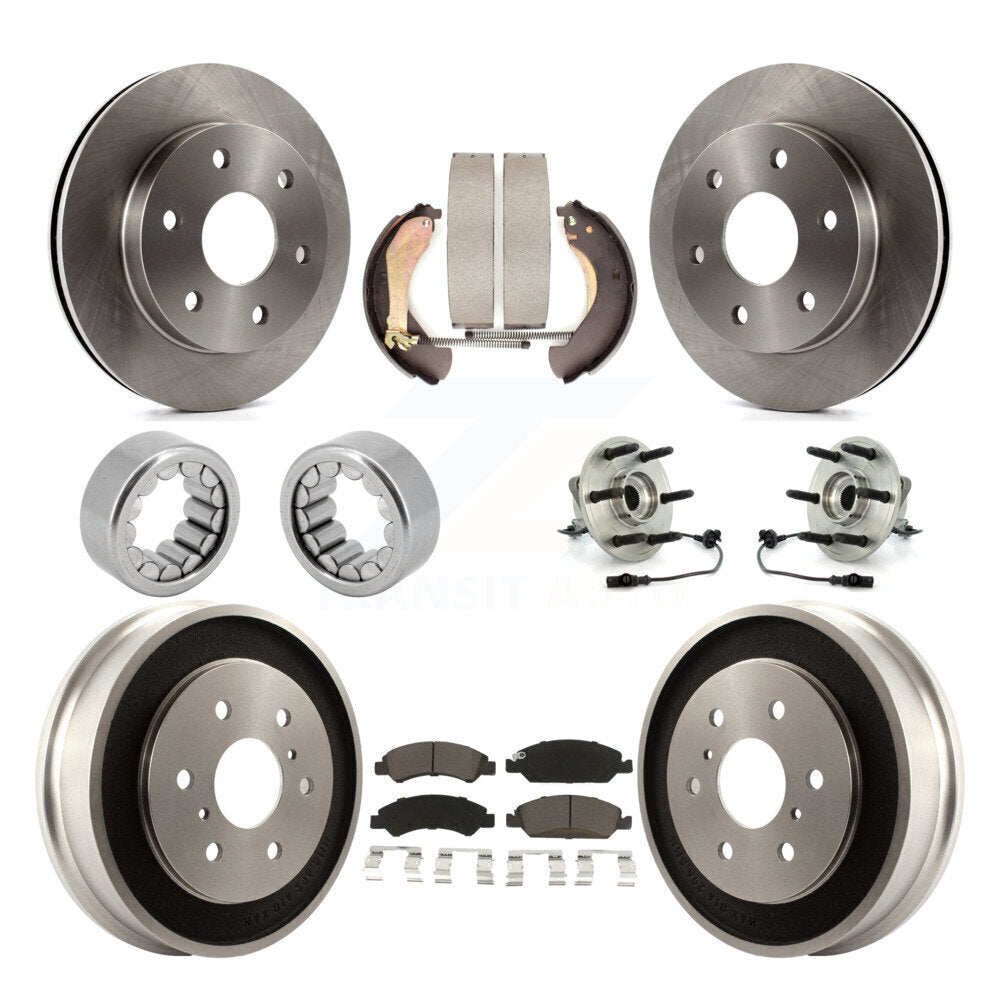 Kit de patins de rotor de frein à disque, roulement de moyeu avant et arrière (10 pièces) pour GMC Sierra 150