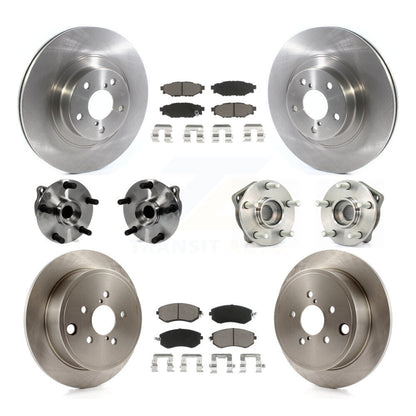 Kit de rotors et plaquettes de frein à disque, roulements de moyeu avant et arrière (10 pièces) pour Subaru Imprez