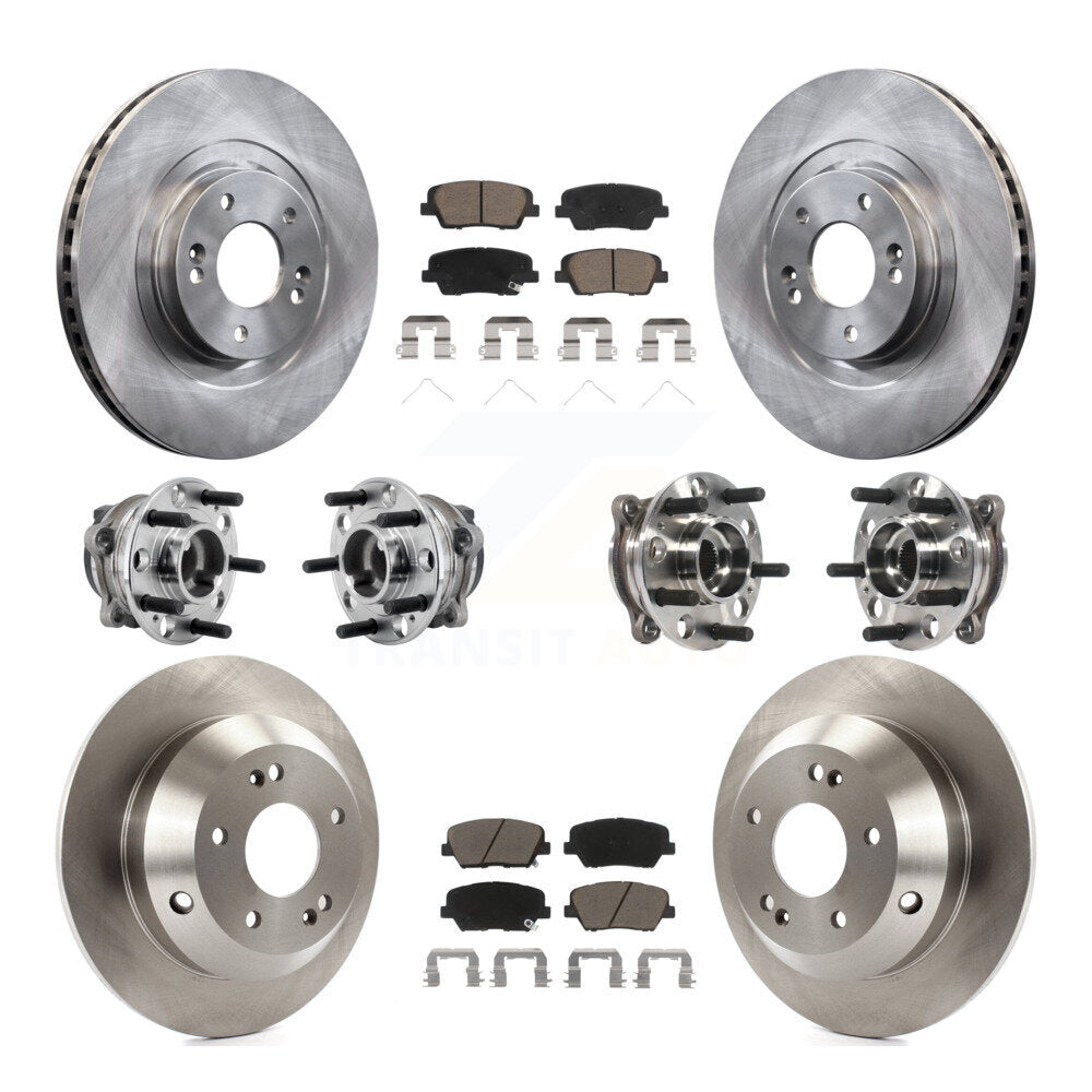 Kit de plaquettes de rotor de frein, roulement de moyeu avant et arrière (10 pièces) pour Kia Sorento FW 2016 – 2020