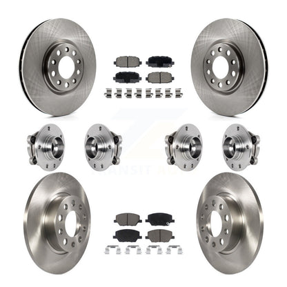 Kit de Rotor et plaquettes de frein à disque, roulement de moyeu avant et arrière (10 pièces) pour Jeep Compass AW
