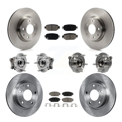 Kit de rotor et de plaquettes de frein avec roulement de moyeu avant et arrière (10 pièces) pour Mazda CX-3 AW 2019 – 2021