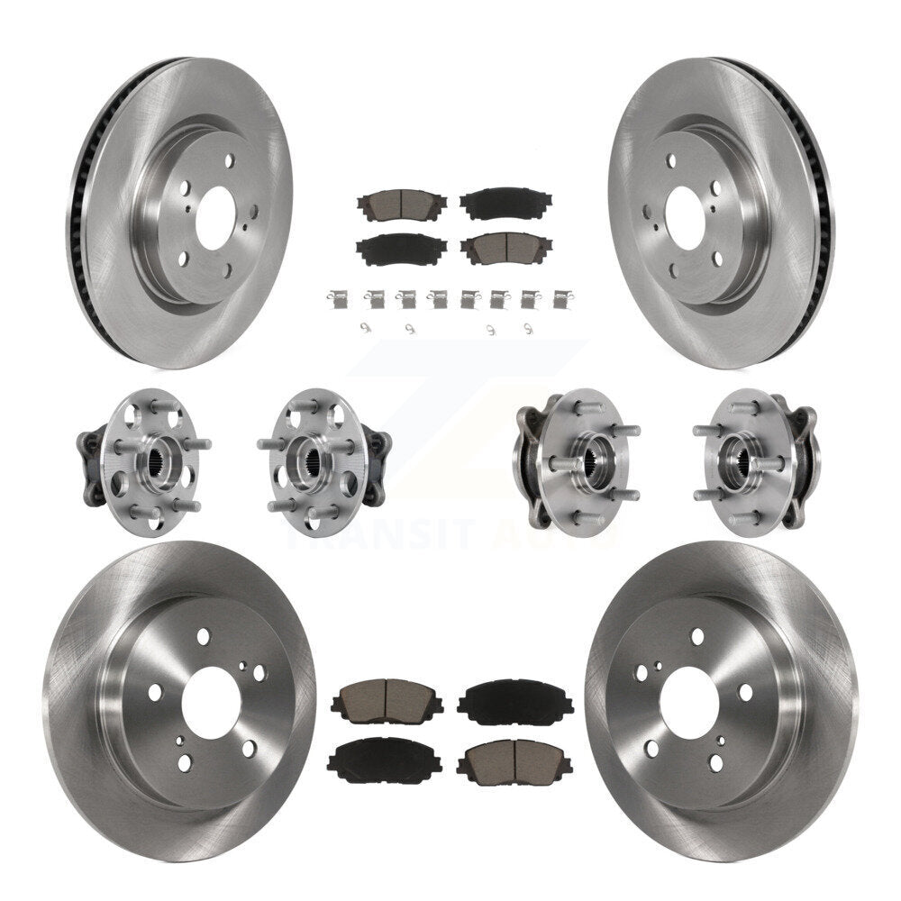 Kit de Rotor et de plaquettes de frein, roulement de moyeu avant et arrière (10 pièces), pour Toyota Camry Lexus ES25