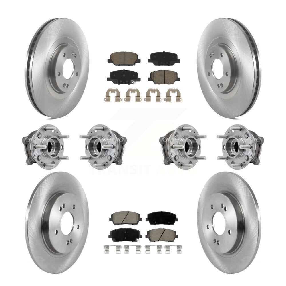 Kit de Rotor et de plaquettes de frein, roulement de moyeu avant et arrière (10 pièces) pour Hyundai Palisade Kia AW