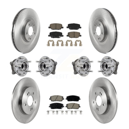 Kit de Rotor et de plaquettes de frein, roulement de moyeu avant et arrière (10 pièces) pour Hyundai Palisade Kia AW
