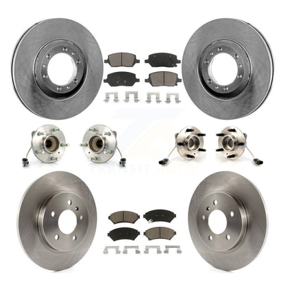 Kit de rotors et plaquettes de frein à disque, roulement de moyeu avant et arrière (10 pièces) pour Pontiac Montan