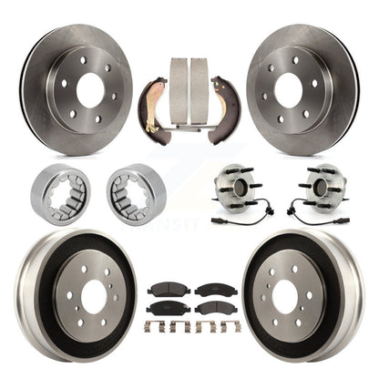Kit de patins de rotor de frein à disque, roulement de moyeu avant et arrière (10 pièces) pour GMC Sierra 150