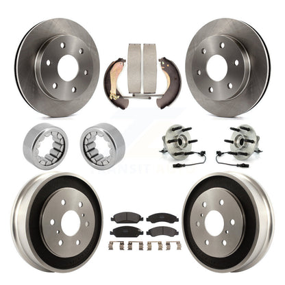 Kit de patins de rotor de frein à disque, roulement de moyeu avant et arrière (10 pièces) pour GMC Sierra 150