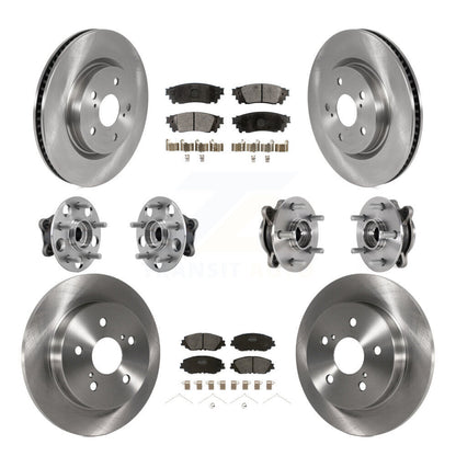 Kit de Rotor et de plaquettes de frein, roulement de moyeu avant et arrière (10 pièces), pour Toyota Camry Lexus ES25