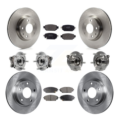 Kit de rotor et de plaquettes de frein avec roulement de moyeu avant et arrière (10 pièces) pour Mazda CX-3 AW 2019 – 2021
