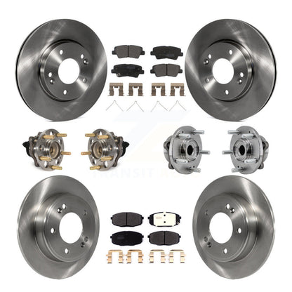 Kit de rotor et de plaquettes de frein à disque, ensemble de roulements de moyeu avant et arrière (10 pièces) pour Kia Sou