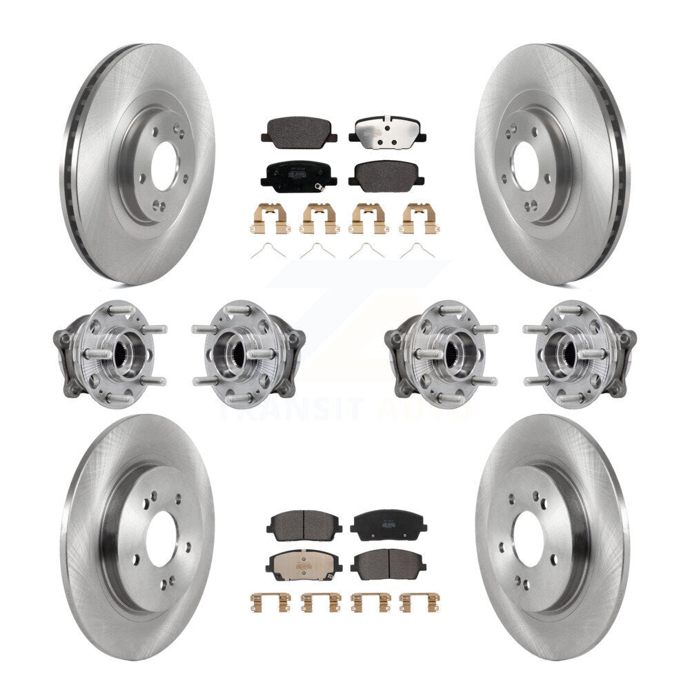 Kit de Rotor et de plaquettes de frein, roulement de moyeu avant et arrière (10 pièces) pour Hyundai Palisade Kia AW