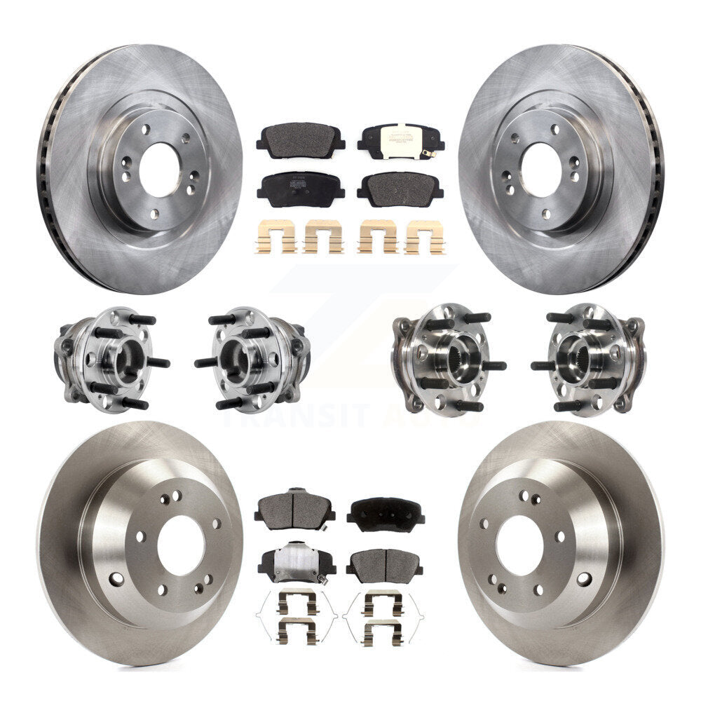 Kit de plaquettes de rotor de frein, roulement de moyeu avant et arrière (10 pièces) pour Kia Sorento FW 2016 – 2020