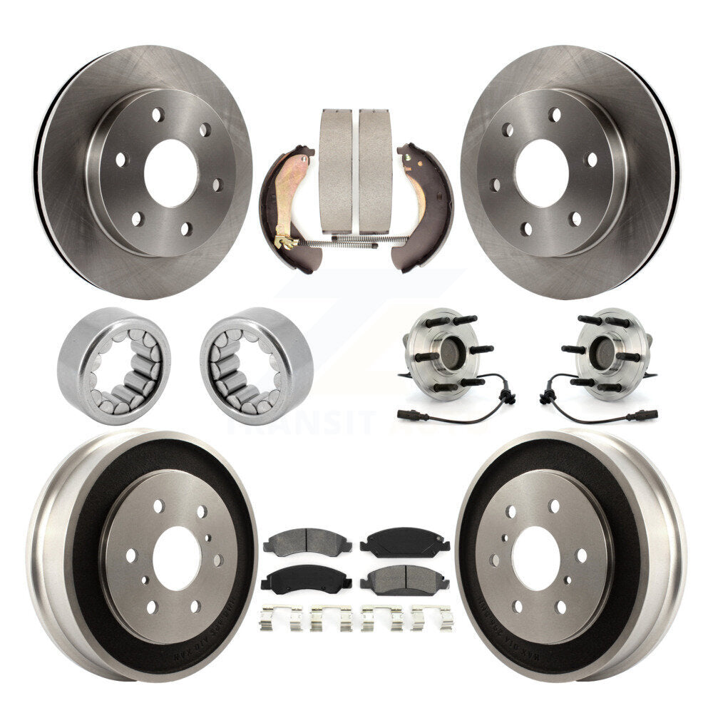 Kit de patins de rotor de frein à disque, roulement de moyeu avant et arrière (10 pièces) pour GMC Sierra 150