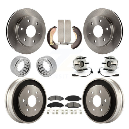 Kit de patins de rotor de frein à disque, roulement de moyeu avant et arrière (10 pièces) pour GMC Sierra 150
