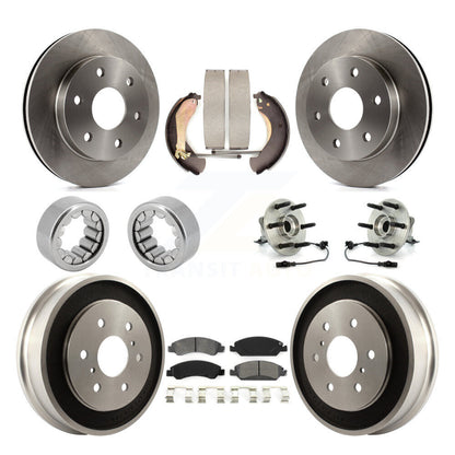 Kit de patins de rotor de frein à disque, roulement de moyeu avant et arrière (10 pièces) pour GMC Sierra 150