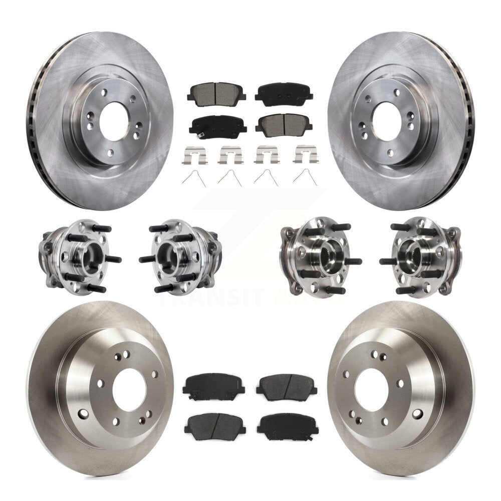 Kit de plaquettes de rotor de frein, roulement de moyeu avant et arrière (10 pièces) pour Kia Sorento FW 2016 – 2020