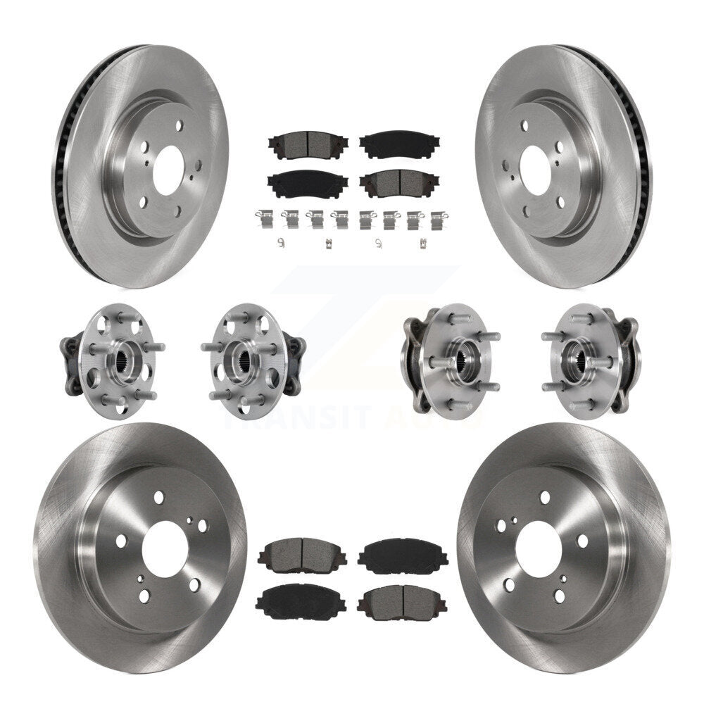 Kit de Rotor et de plaquettes de frein, roulement de moyeu avant et arrière (10 pièces), pour Toyota Camry Lexus ES25