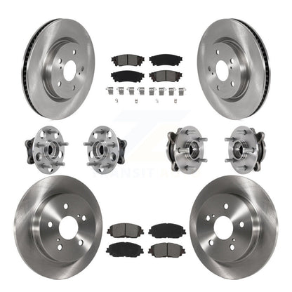 Kit de Rotor et de plaquettes de frein, roulement de moyeu avant et arrière (10 pièces), pour Toyota Camry Lexus ES25