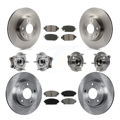 Kit de rotor et de plaquettes de frein avec roulement de moyeu avant et arrière (10 pièces) pour Mazda CX-3 AW 2019 – 2021